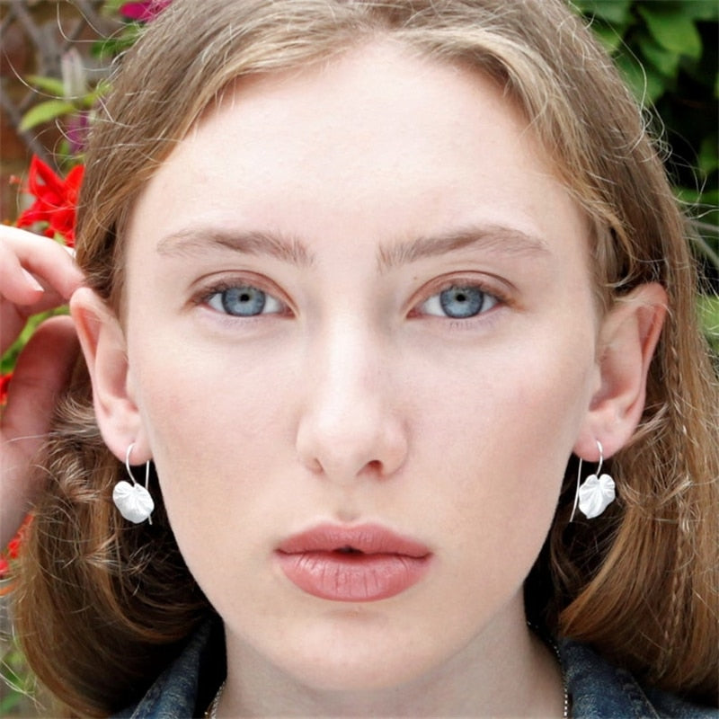 Lotus Leaf Stud Earrings