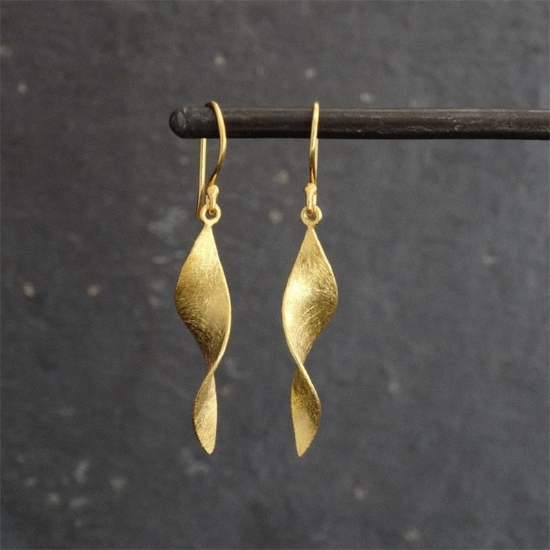 Lotus Leaf Stud Earrings